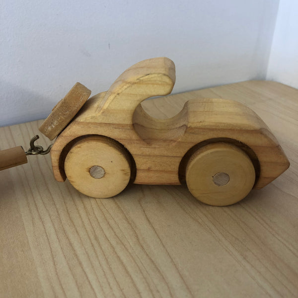Handmade Wooden Vehicle | Rustic Car & Caravan