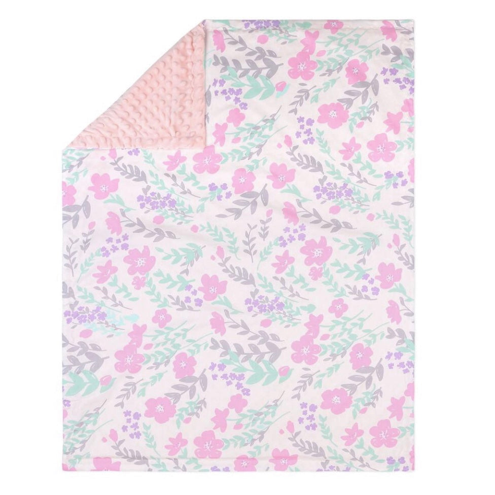 Pram Blanket | Pink Floral